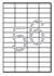 Etikete 668, 52,5 x 21,2 mm