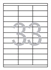 Etikete 421, 70 x 25,4 mm