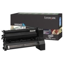 Toner Lexmark 15G042C (modra), original