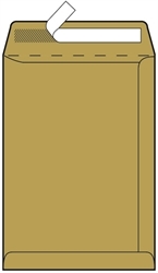 Kuverta vrečka B4, 250 x 353 mm, rjava, 500 kosov