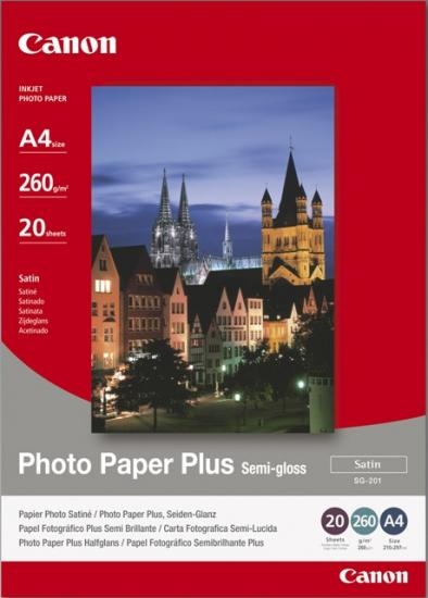 Foto papir Canon SG-201, A4, 20 listov, 260 gramov