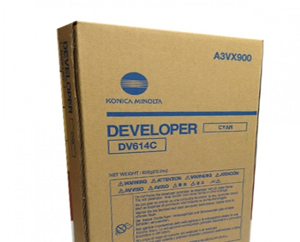 Developer Konica Minolta DV-614 (A3VX900) (modra), original