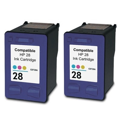 Komplet kartuš za HP C8728AE nr.28 (barvna), dvojno pakiranje, kompatibilen