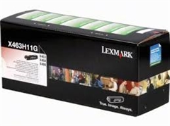 Toner Lexmark 0X463H11G (črna), original