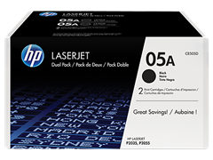 Toner HP CE505D (črna), dvojno pakiranje, original