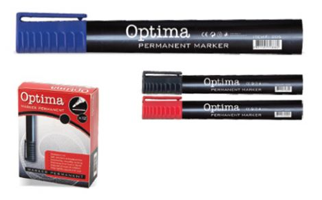 Marker Optima 210 MC-16 1-3 mm, rdeča