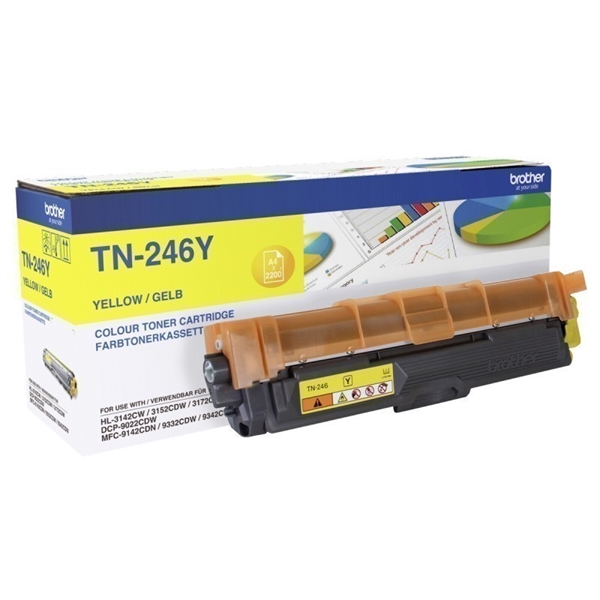 Toner Brother TN-246Y (rumena), original 