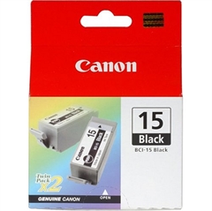 Kartuša Canon BCI-15BK (črna), dvojno pakiranje, original