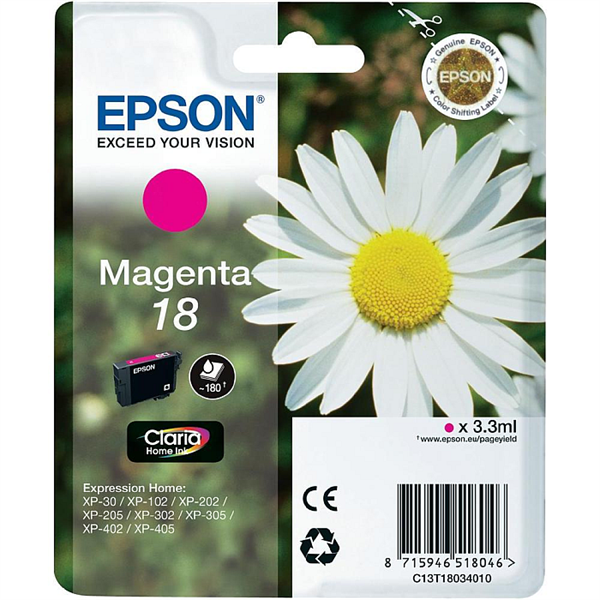 Kartuša Epson 18 (C13T18034010) (škrlatna), original