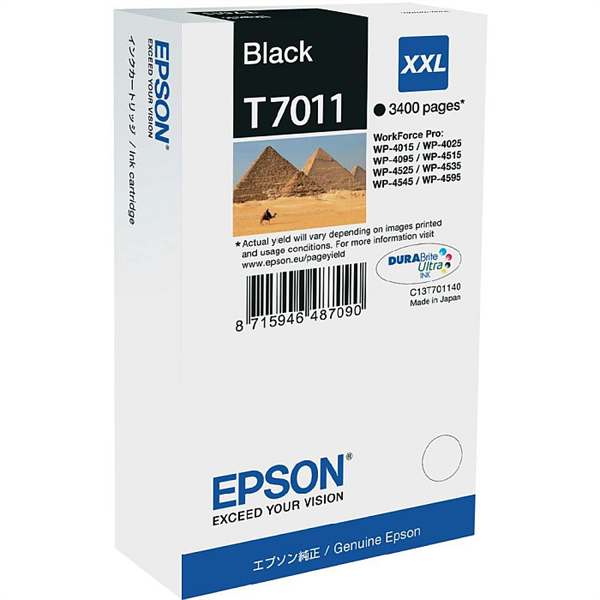 Kartuša Epson T7011 XXL (črna), original