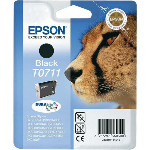 Kartuša Epson T0711 (črna), original