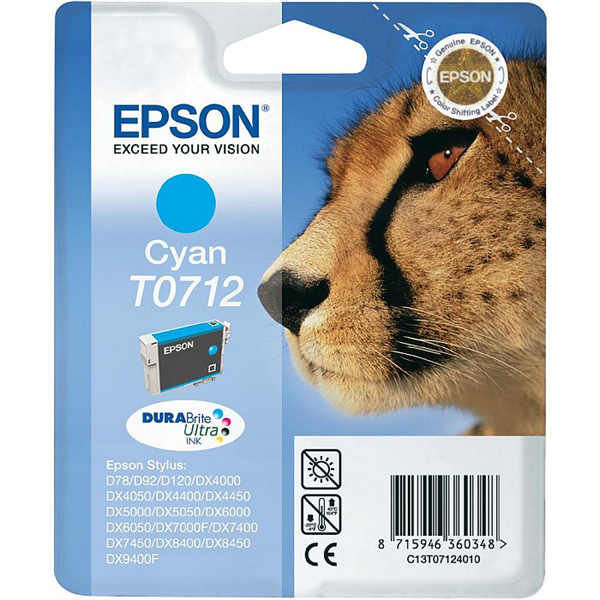 Kartuša Epson T0712 (modra), original