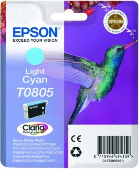 Kartuša Epson T0805 (svetlo modra), original