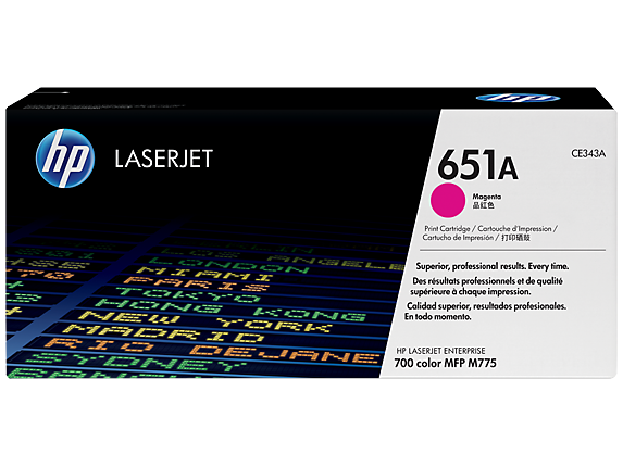 Toner HP CE343A / 651A (škrlatna), original