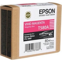 Kartuša Epson T580A (vivid škrlatna), original