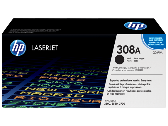 Toner HP Q2670A 308A (črna), original