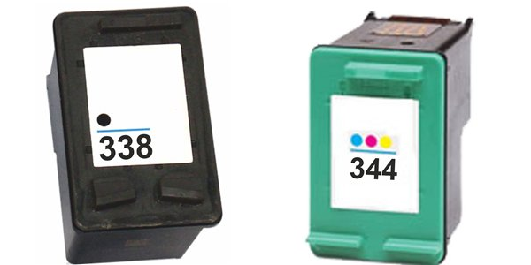 Komplet kartuš za HP C8765EE nr.338 (črna) + C9363EE nr.344 (barvna), kompatibilen