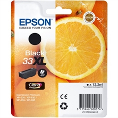 Kartuša Epson 33 BK XL (C13T33514010) (črna), original