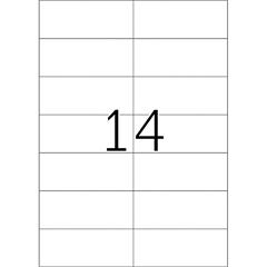 Etikete 653, 105 x 42,3 mm