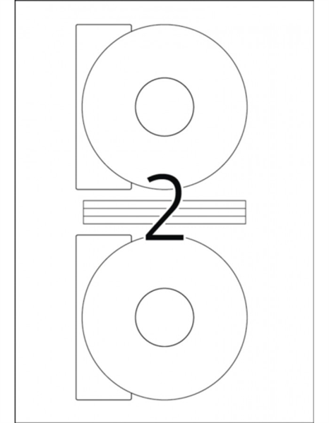 Etikete 654, premer 117 mm