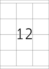 Etikete 661, 70 x 67,7 mm