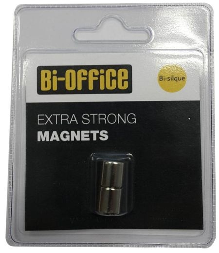 Magneti za steklene table Bi-Office, fi-10 mm, 2 kosa