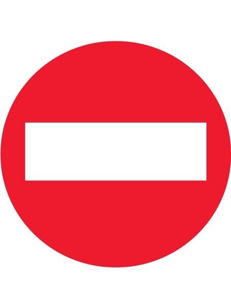 Nalepka Prepovedan dostop