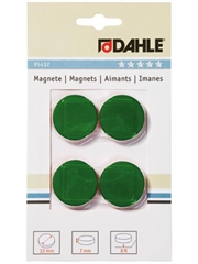 Magneti Dahle, fi-32 mm, 4 kosi, zelena