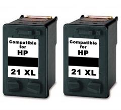 Komplet kartuš za HP C9351CE nr.21XL (črna), dvojno pakiranje, kompatibilen