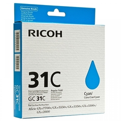 Gel kartuša Ricoh GC31C (405689) (modra), original