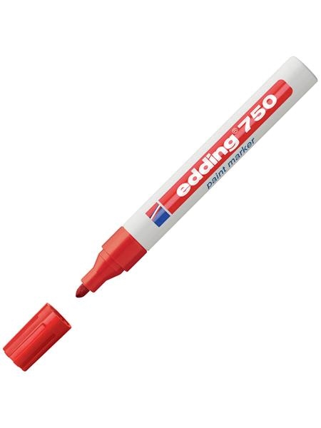 Marker z lakom E-750, 2-4 mm, rdeča