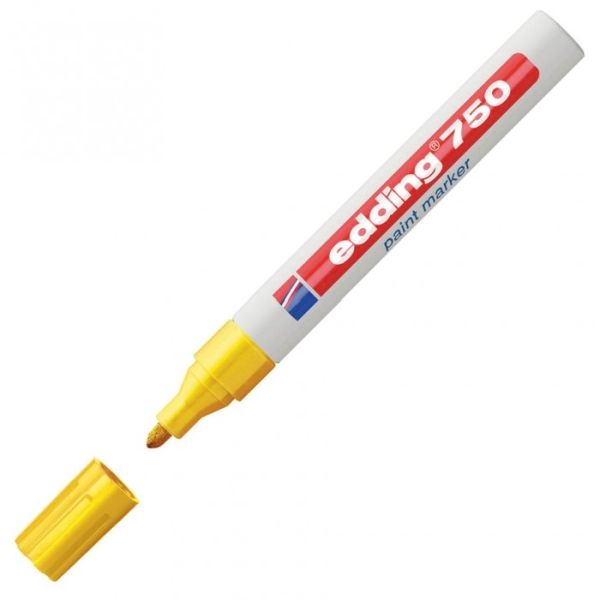Marker z lakom E-750, 2-4 mm, rumena