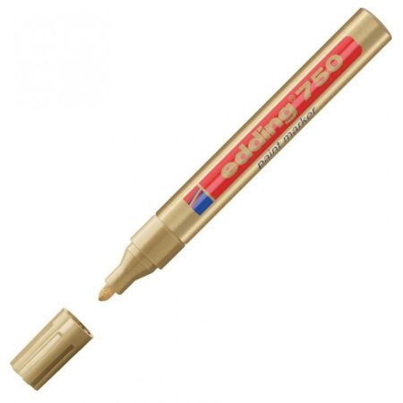 Marker z lakom E-750, 2-4 mm, zlata