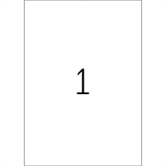 Samolepilne etikete Apli, (210 x 297 mm), 20/1, modre