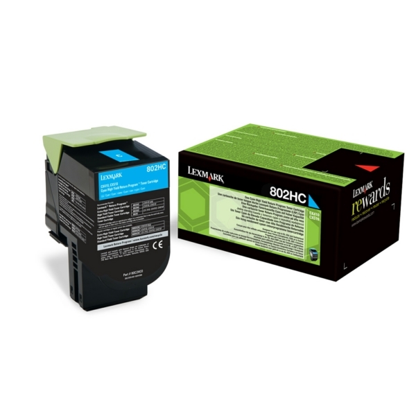 Toner Lexmark 80C2HCE (modra), original