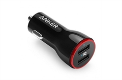 Polnilec za avto USB Anker PowerDrive, 2 vhoda, črna