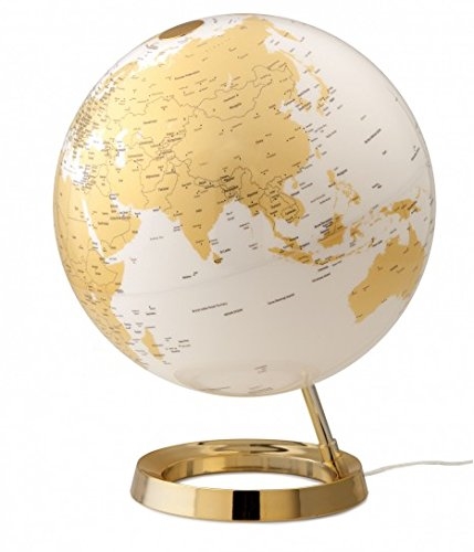 Globus Metal Gold, 30 cm, z lučko, angleški