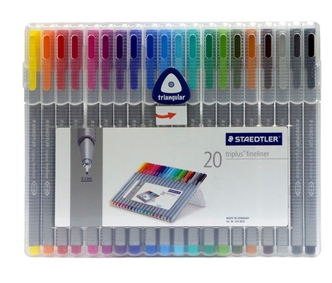 Flomastri Staedtler Fineliner Triplus, 20 kosov