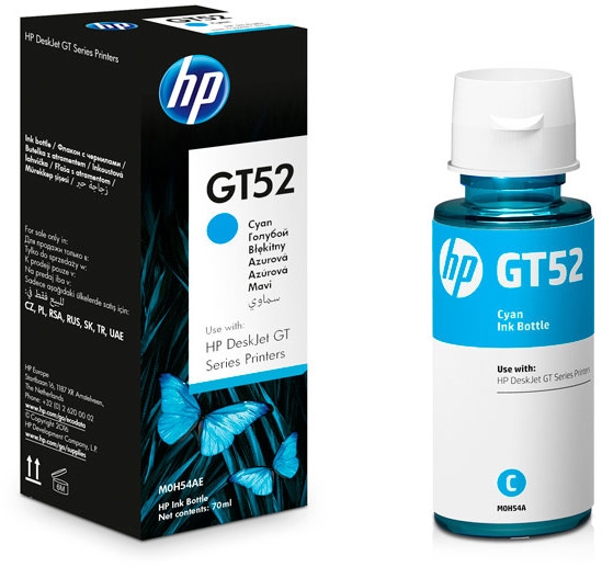 Črnilo za HP GT52 (M0H54AE) (modra), original