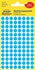 Etikete (označevalne točke) Zweckform 3011, premer 8 mm, modre
