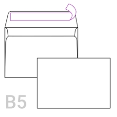 Kuverta B5, 250 x 176 mm, bela, 250 kosov