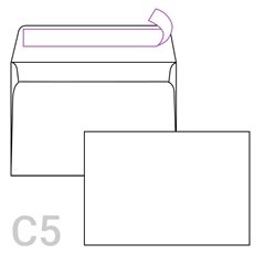 Kuverta C5, 162 x 229 mm, bela, 250 kosov