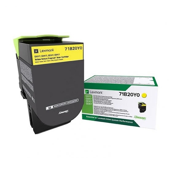 Toner Lexmark 71B20Y0 (rumena), original