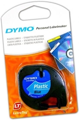 Trak Dymo LTAG 912050, 12 mm / 4 m (črna/modra), original