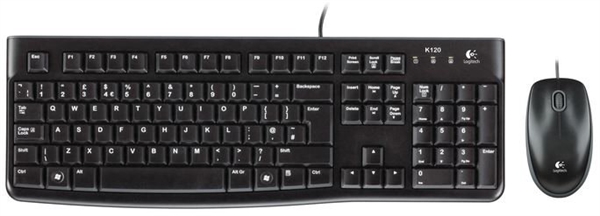 Tipkovnica Logitech MK120 z miško, žična