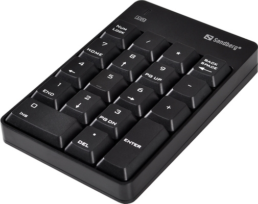 Tipkovnica Sandberg Wireless Numeric Keypad 2, brezžična, numerična