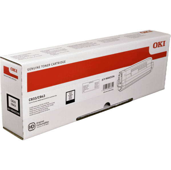 Toner OKI 46443104 (C833/C843) (črna), original
