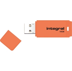 USB ključ Integral Neon, 16 GB, oranžen