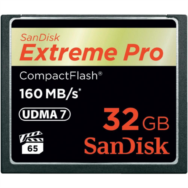 Spominska kartica SanDisk Compact Flash Extreme PRO, 160 MB/s, 32 GB