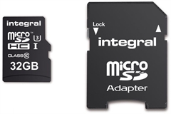 Spominska kartica Integral Action Camera Micro SDHC, 32 GB + adapter